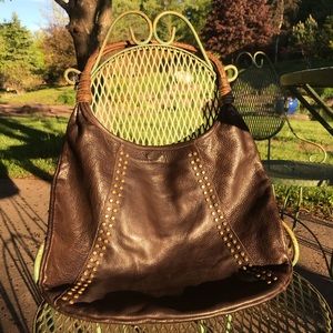 Vintage Calleen Cordero studded leather tote